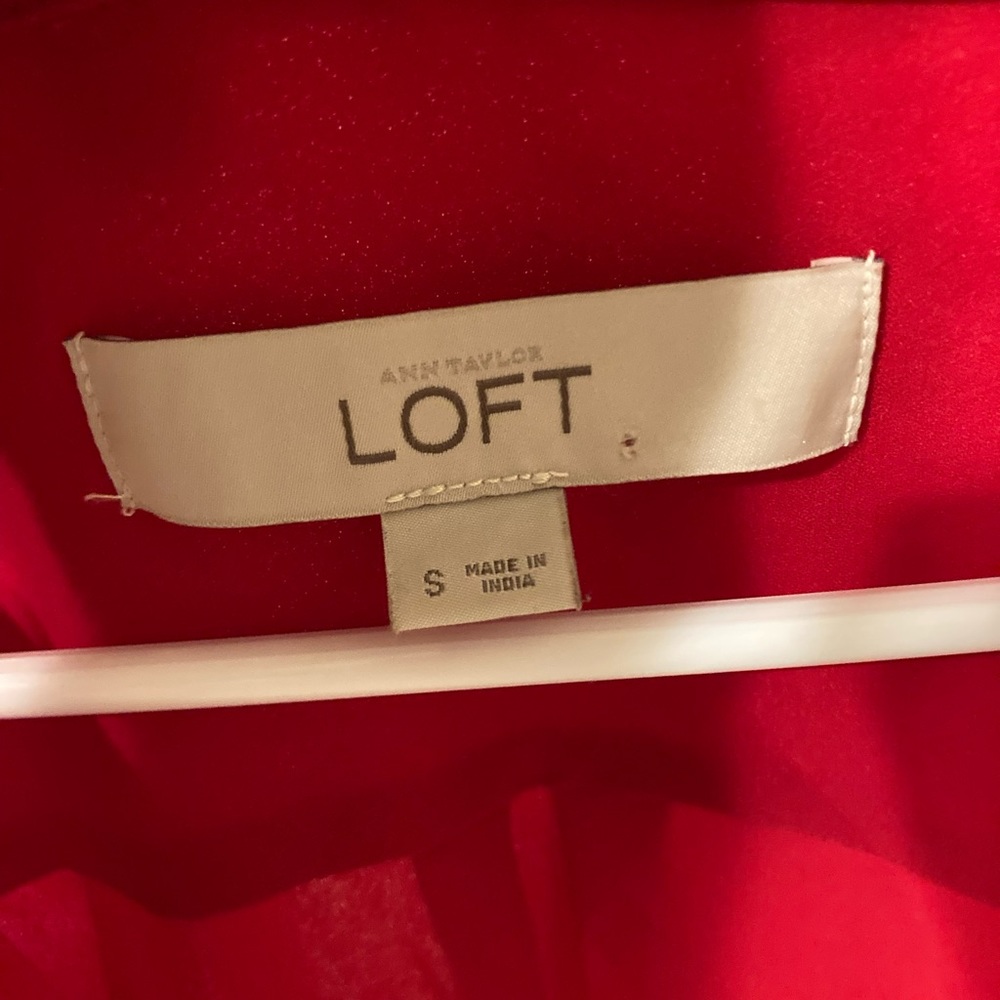 Loft Red Button Down. - image 2